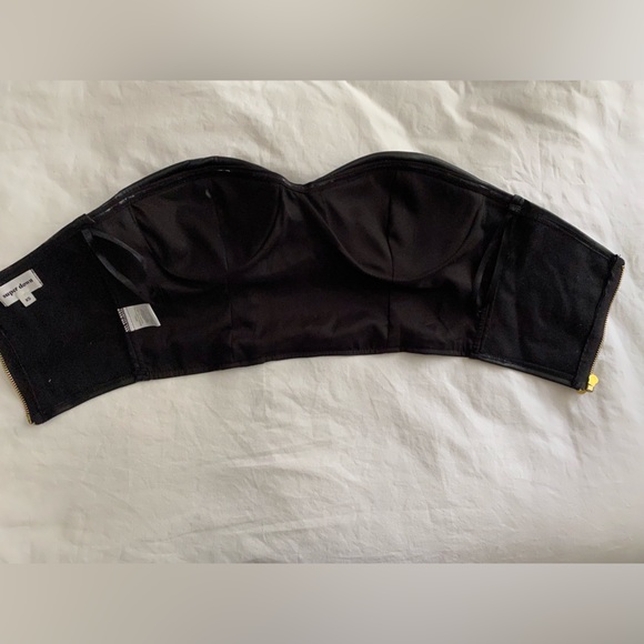 Superdown Faux leather corset crop top XS - Picture 4 of 7